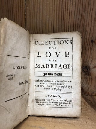 DIRECTIONS FOR LOVE AND MARRIAGE