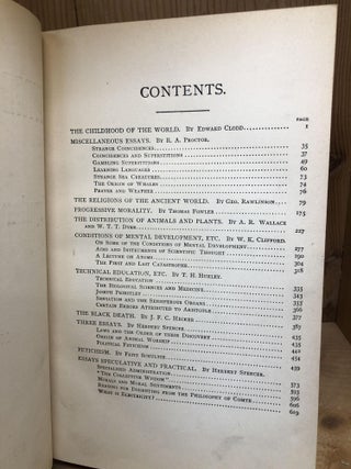 HUMBOLDT LIBRARY OF POPULAR SCIENCE LITERATURE - Volume VI, Numbers 60 - 70, 1884