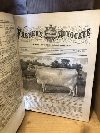 FARMER'S ADVOCATE AND HOME MAGAZINE Volume XX and XXI -1885-86, Bound Together in One Volume