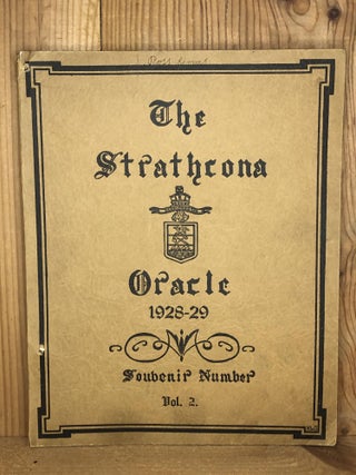 Item #003871 THE STRATHCONA ORACLE, Volume 2, 1928-29. Pupils of Strathcona Academy