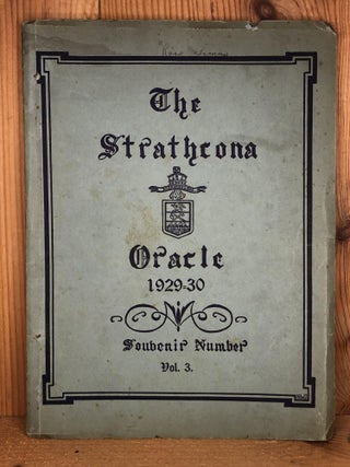 Item #003872 THE STRATHCONA ORACLE, Volume 3. Pupils of Strathcona Academy