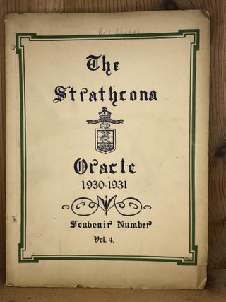 Item #003873 THE STRATHCONA ORACLE, Volume 4, 1930-31. Pupils of Strathcona Academy