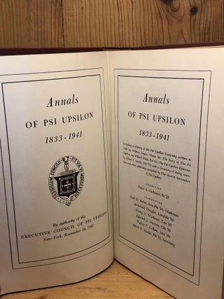 ANNALS OF PSI UPSILON 1833-1941