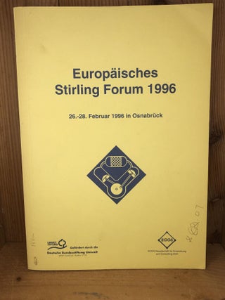 Item #004695 PROCEEDINGS OF THE EUROPEAN STIRLING FORUM 1996