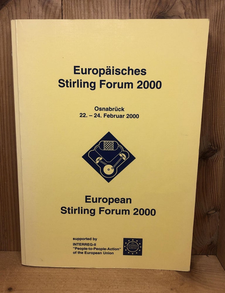 Item #004697 PROCEEDINGS OF THE EUROPEAN STIRLING FORUM 2000