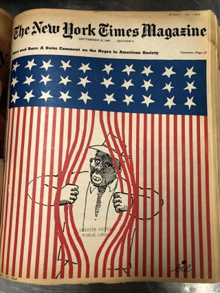NEW YORK TIMES MAGAZINE September 1, 1968 Through to October 27, 1968 . Nine Issues Bound in One Volume