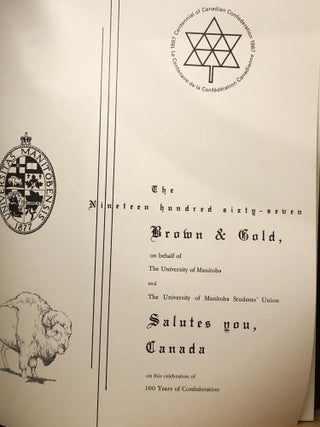 University of Manitoba, 1967 BROWN & GOLD, Volume 48
