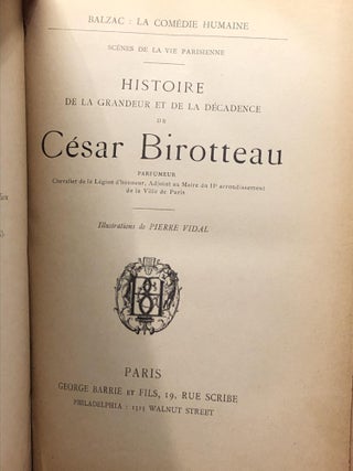 HISTOIRE DE LA GRANDEUR ET DE LA DECADENCE DE CESAR BIROTTEAU