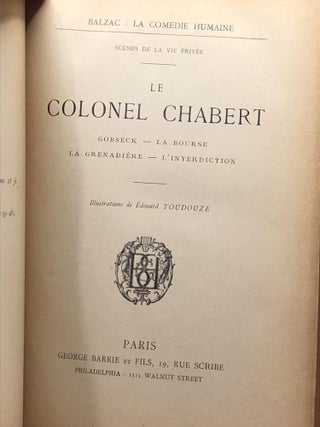 COLONEL CHABERT, Gobseck, La Bourse. La Grenadier, l'Interdiction