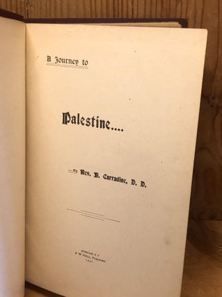 JOURNEY TO PALESTINE , A