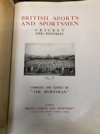 BRITISH SPORTS AND SPORTSMEN, CRICKET AND FOOTBALL