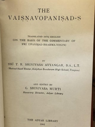 VAISNAVOPANISAD-S, THE