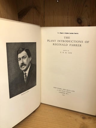 PLANT INTRODUCTIONS OF REGINAL FARRER