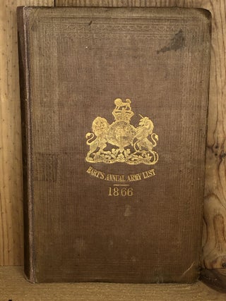 Item #006638 Hart's Annual Army List, 1866. ANNUAL ARMY LIST, THE NEW, AND MILITIA LIST FOR...