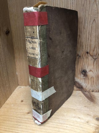 Item #007021 THESAURUS ECCLESIASTICUS an Improved Edition of the Liber Valorum. John Lloyd