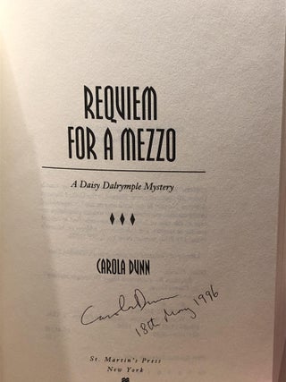 REQUIEM FOR A MEZZO