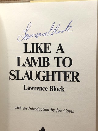 Like a Lamb to Slaughter