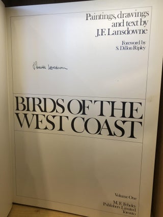 Birds of the West Coast; Volume One