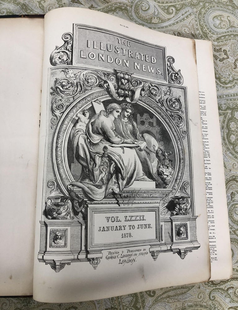 Item #008369 THE ILLUSTRATED LONDON NEWS 1878 Vol LXXII, January to June