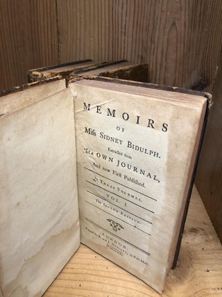 MEMOIRS OF MISS SIDNEY BIDULPH Extracted from Her Own Journals. Three Volumes
