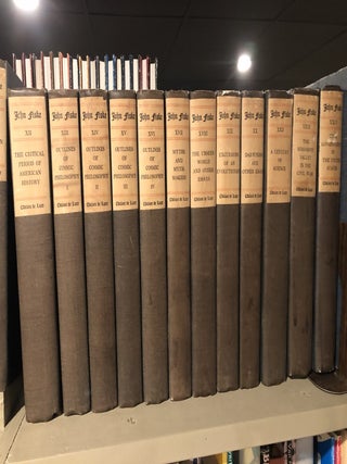 WORKS OF JOHN FISKE - 20 of a Set of XXIV - Missing Vols I , II, III and XXI