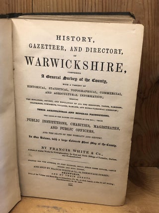 HISTORY, GAZETTEER, AND DIRECTORY, OF WARWICKSHIRE