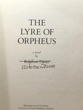 The Lyre of Orpheus