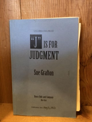 J is for Judgement (A Kinsey Millhone Mystery, Book 10)