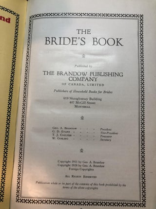 The Bride's Book: A Perpetual Guide for the Montreal Bride