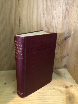 Item #501862 What a Young Woman Ought to Know (Self and Sex Series). Mary Wood-Allen