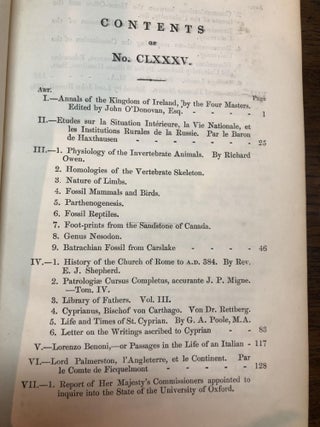 The Quarterly Review, Part II, Vol XCIII, June & September 1853