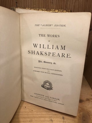 The Works of William Shakespeare, Life, Glossary, &c