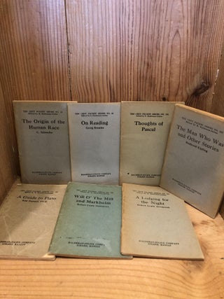 Item #502851 Ten Cent Pocket Series, Set of 7. Haldeman-Julius, E