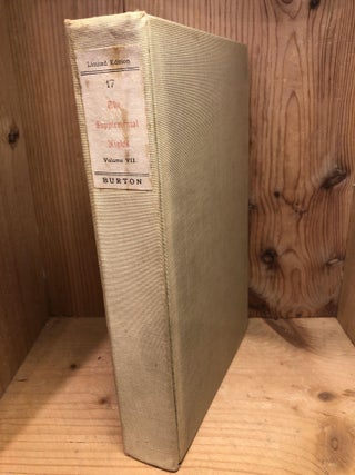 Item #502864 The Supplemental Nights to the Book of the Thousand Nights and a Night with Notes...