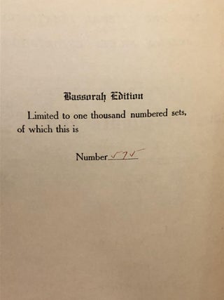 The Book of the Thousand Nights and Night, Volume III only