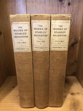 Item #502926 The Works of Stanley Houghton, Three Volume Set. Brighouse, Harold