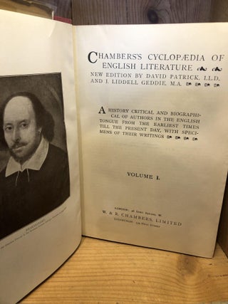 Chambers's Cyclopaedia of English Literature, 2 Volume Set