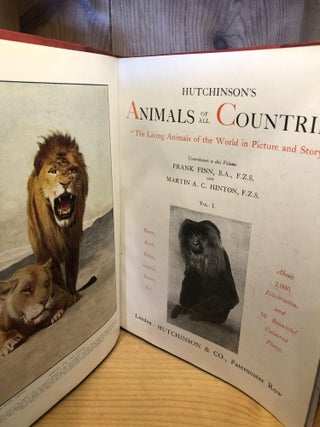 Hutchinson's Animals of All Countries, 4 Volume Set