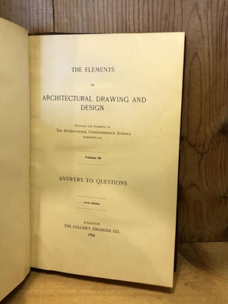 The Elements of Architectural Drawing and Design, Vol III, Answers to Questions