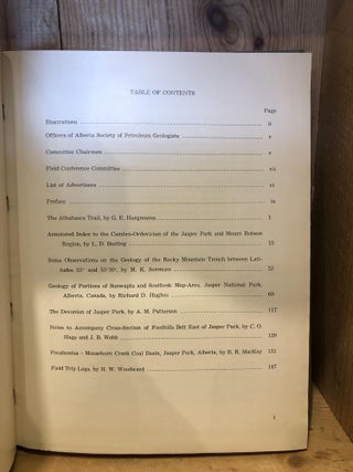 Guide Book, Fifth Annual Field Conference, Jasper National Park, 1955