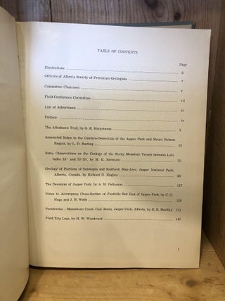 Guide Book, Fifth Annual Field Conference, Jasper National Park, 1955