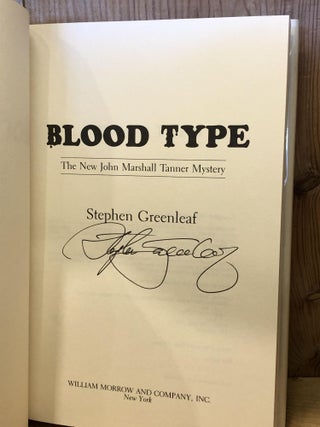 Blood Type: John Marshall Tanner Mystery