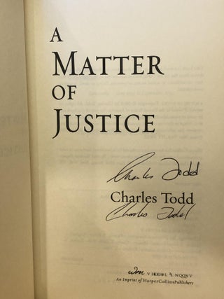 A Matter of Justice: An Inspector Ian Rutledge Mystery