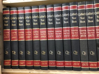 Item #504417 Collier's International Year Book, 1964 to 1997, 33 Volumes