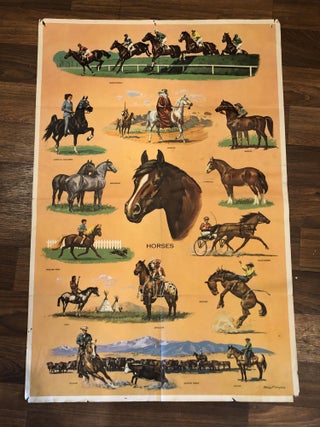 Item #505315 Vintage Horses Poster. Chris Kenyon