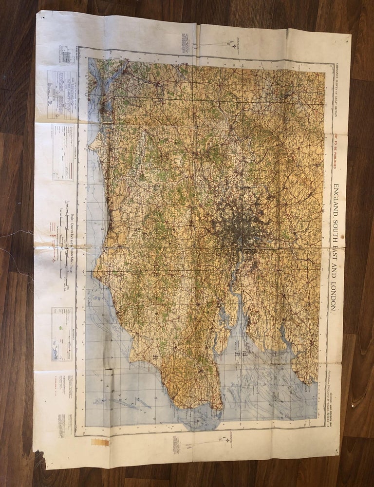 Item #505318 Ordnance Survey of Great Britain, England South East and London, Second War Revision 1941