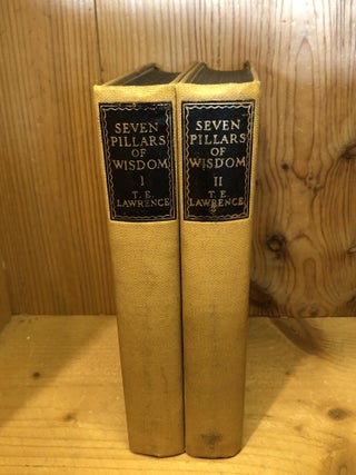 Item #505459 Seven Pillars of Wisdom, a Triumph, Volumes I and II. T. E Lawrence