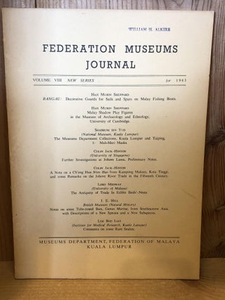 Item #505467 Federation Museums Journal, Volume VIII, 1963