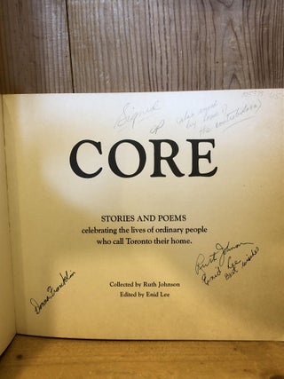 CORE: Stories and Poems celebrating the lives of ordinary people who call Toronto their home