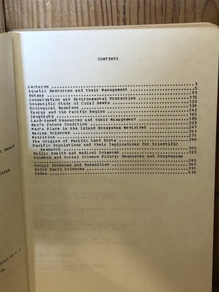 Thirteenth Pacific Science Congress, Abstracts of Papers, Record of Proceedings Volume 1